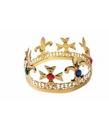GOLD JEWELED CROWN ROYAL KING/QUEEN ADULT HALLOWEEN COSTUME ACCESSORY - $15.69