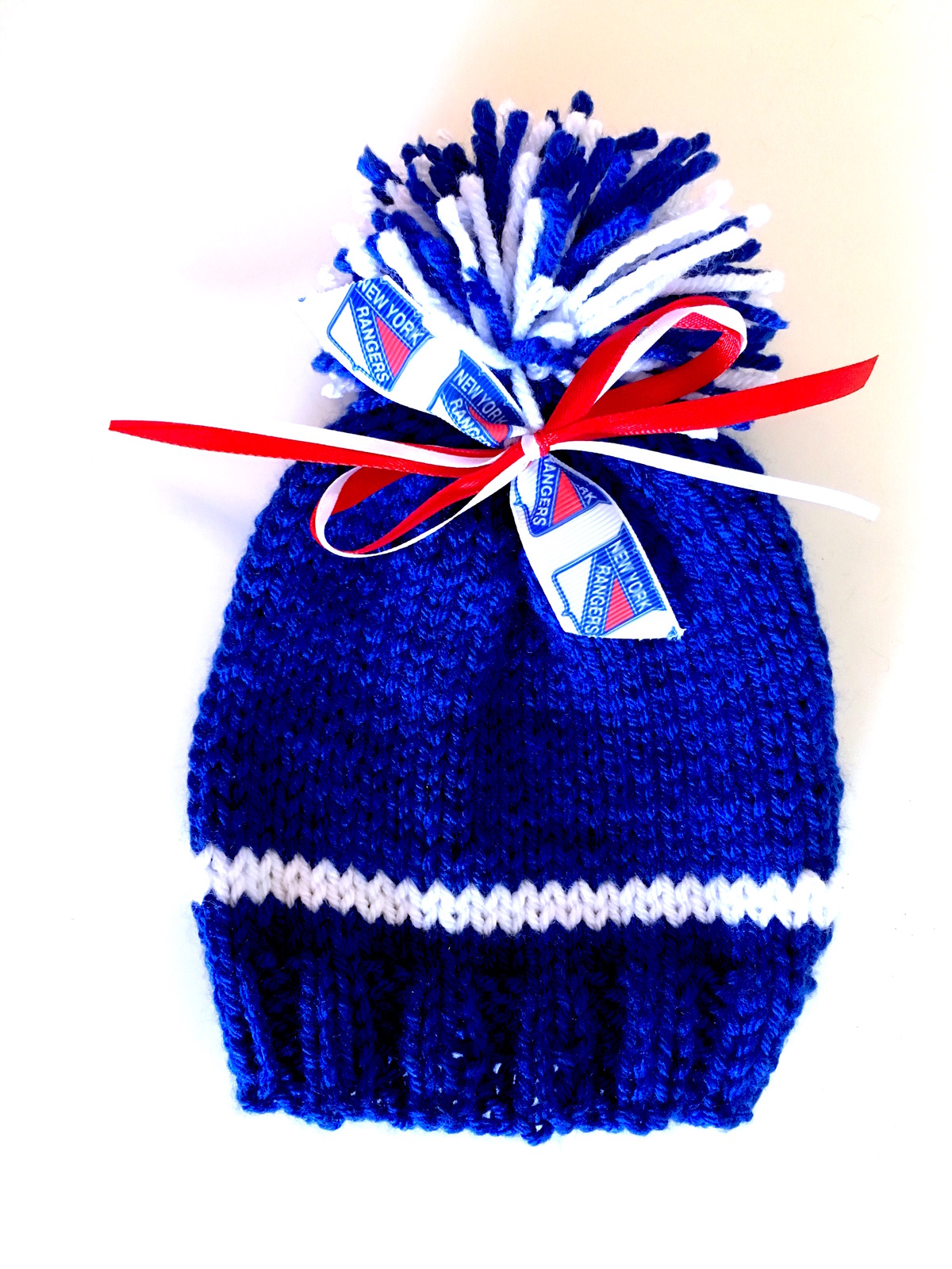 New York RANGERS Handmade Hockey Baby Hat Other