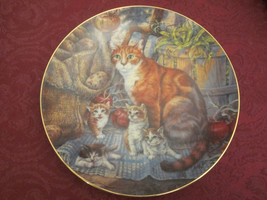 SURPRISE IN THE CELLAR Orange Tabby Cat Collector Plate LOWELL DAVIS Sch... - $49.00