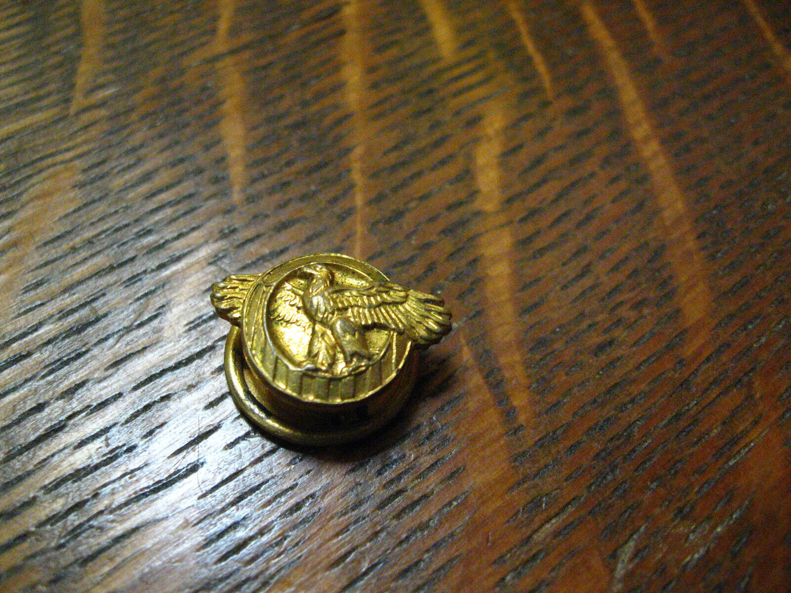 American Military Ruptured Duck Lapel Pin Button - Gold Honorable ...