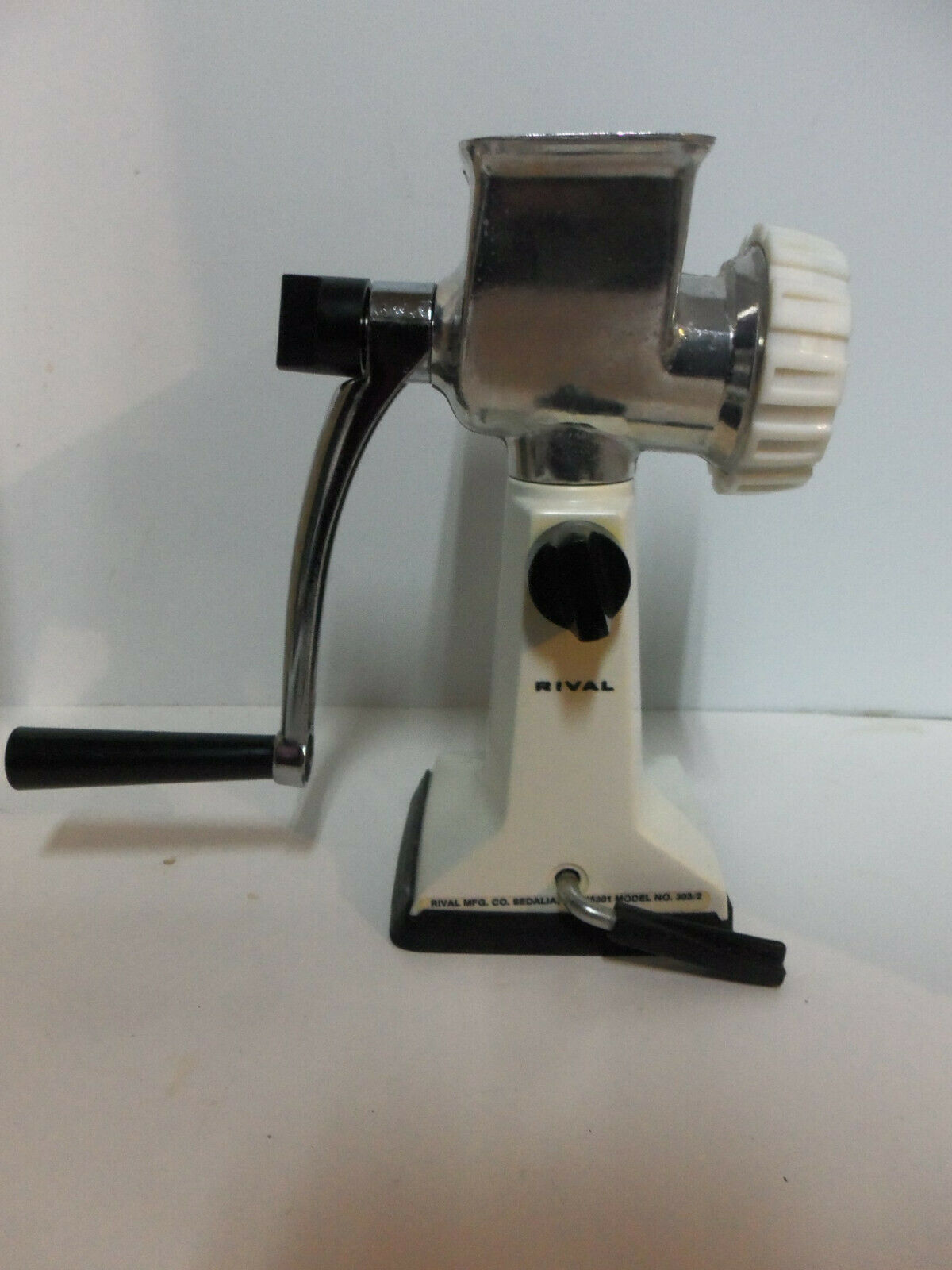 Vintage Rival GrindoMat Model 303 Meat Grinder Food Chopper Base Meat Grinders