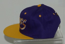 Team Apparel NFL Minnesota Vikings Purple Gold Flat Bill Adjustable Hat image 2