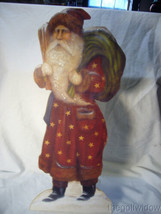 Bethany Lowe Santa with Star Coat Dummy Board 20 Inches image 1