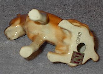 Ries Japan Ceramic Boxer Dogs on Leash Figurines  Dog Lover Gift