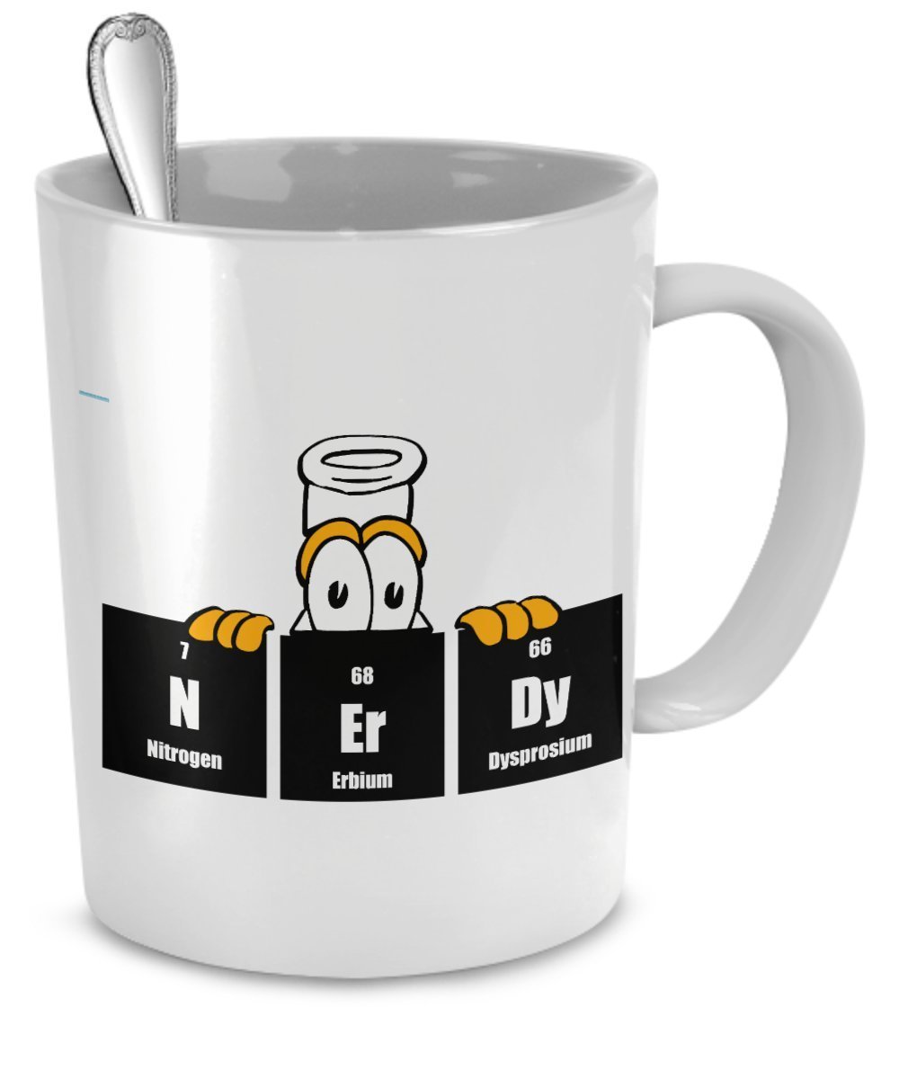 Funny Chemist Jokes Chemistry Mug Nitrogen Erbium Dysprosium