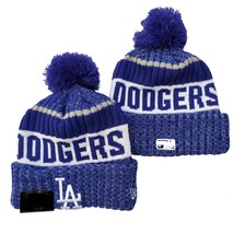LA Los Angeles Dodgers MLB Baseball Beanie Cap Knit Winter Pom Hat Fleec... - $17.50