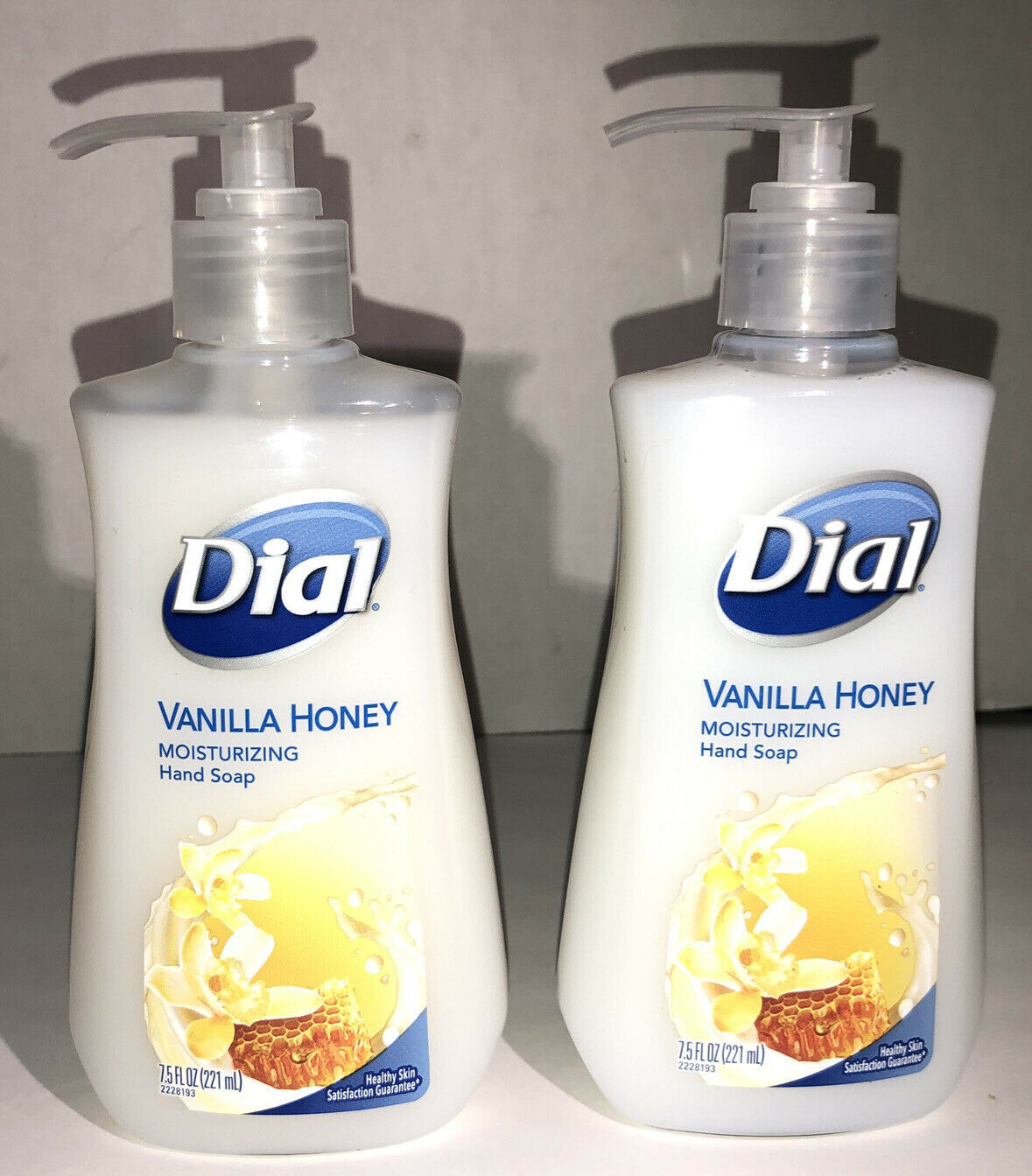 2 PACK 7.5 FL Oz Dial Liquid Vanilla Honey Hydrating Hand Soap-SHIP SAME BUS DAY