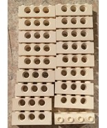 LEGO Technic Brick w/3 holes - PN 3701 - White - 18 Pieces - $5.75