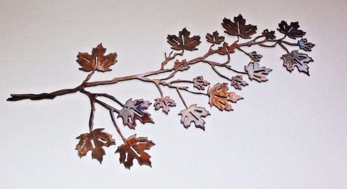 Maple Leaf Branch Metal Wall Art Decor 36 X And 50 Similar Items