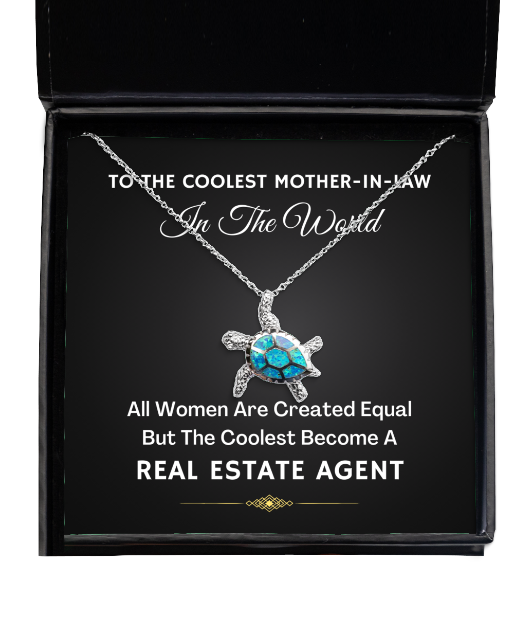 Necklace Present For Real Estate Agent Mother-in-Law - Jewelry Turtle Pendant
