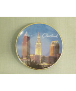 Vintage Souvenir Mini Collector Plate Cleveland OH Skyline limited editi... - $4.75