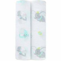 Ideal Baby Aden + Anais Disney Dumbo Swaddle Blanket Pack of 2 NEW - $44.54