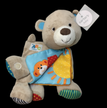 Carter&#39;s ABC Plush Book Bear Cub Crinkle Fabric Rattle Baby Infant Toy TAG  - $29.00