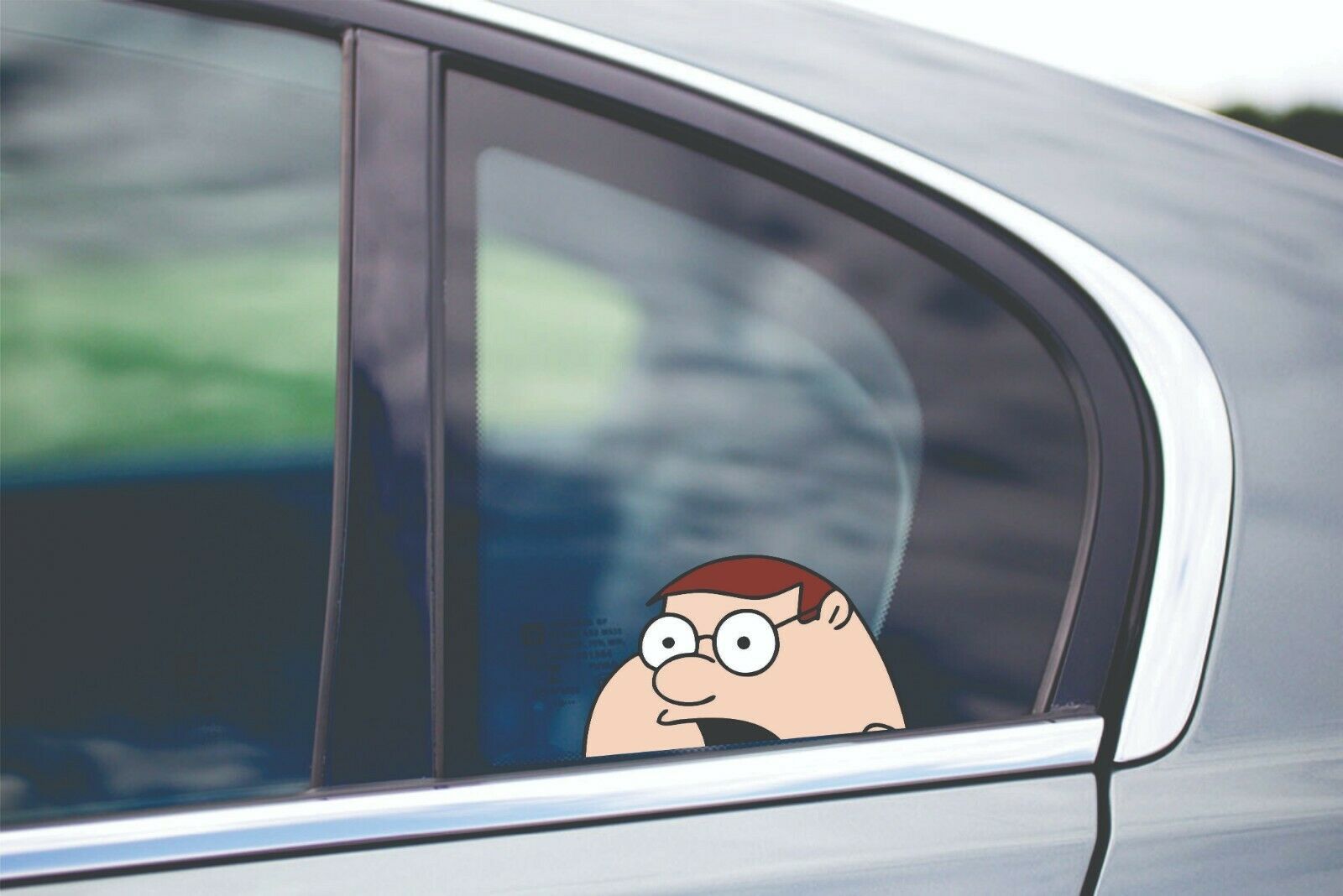 Peter Griffin Peeking Window Macbook Vinyl Decal Sticker Cars Cartoon Family Guy