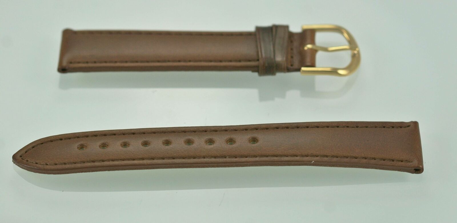 Relic Unisex Stainless Steel Brown Leather Replacement Watch Band 18mm