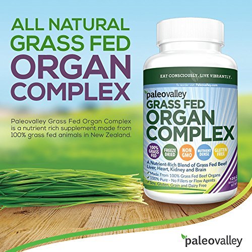 Desiccated Beef Organ Capsules Paleovalley Grass Fed Organ Complex