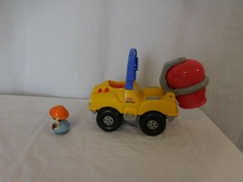 Fisher Price Little People 2001 Cement Mixer Truck with Sounds + Worker - $8.93