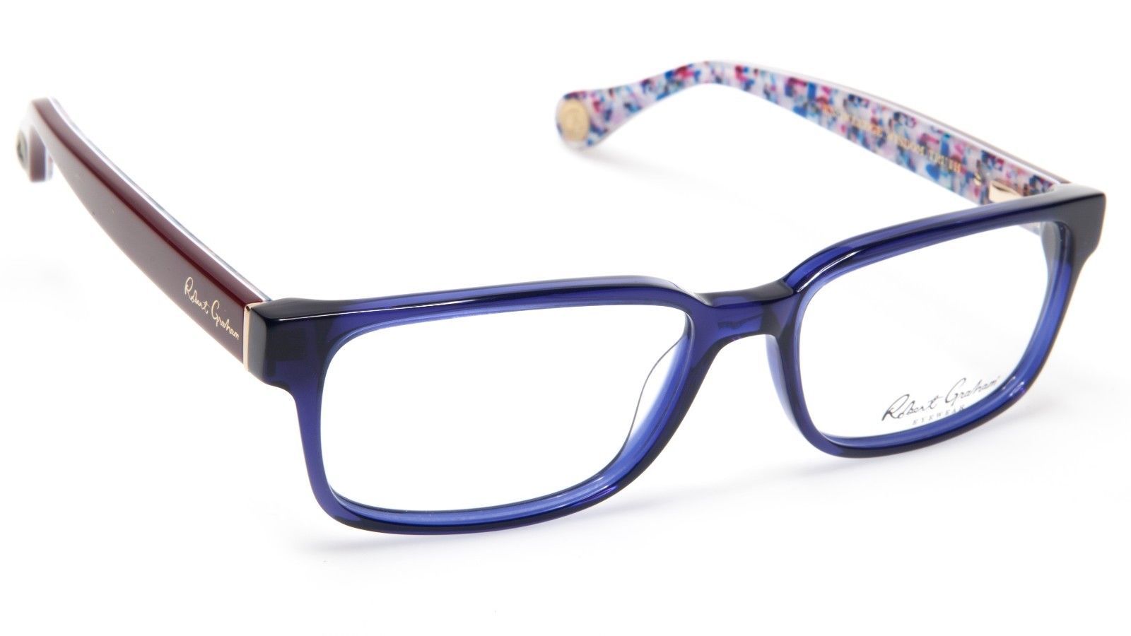 New Robert Graham Charlie Blue Eyeglasses Glasses Frame 56 17 140 B35mm Eyeglass Frames 9982