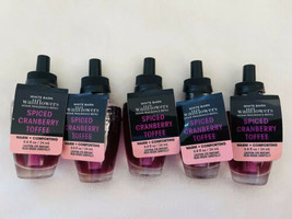 5x  Bath Body Works Spiced Cranberry Toffee Bulbs Scented Oil Refill Wallflower - $34.55