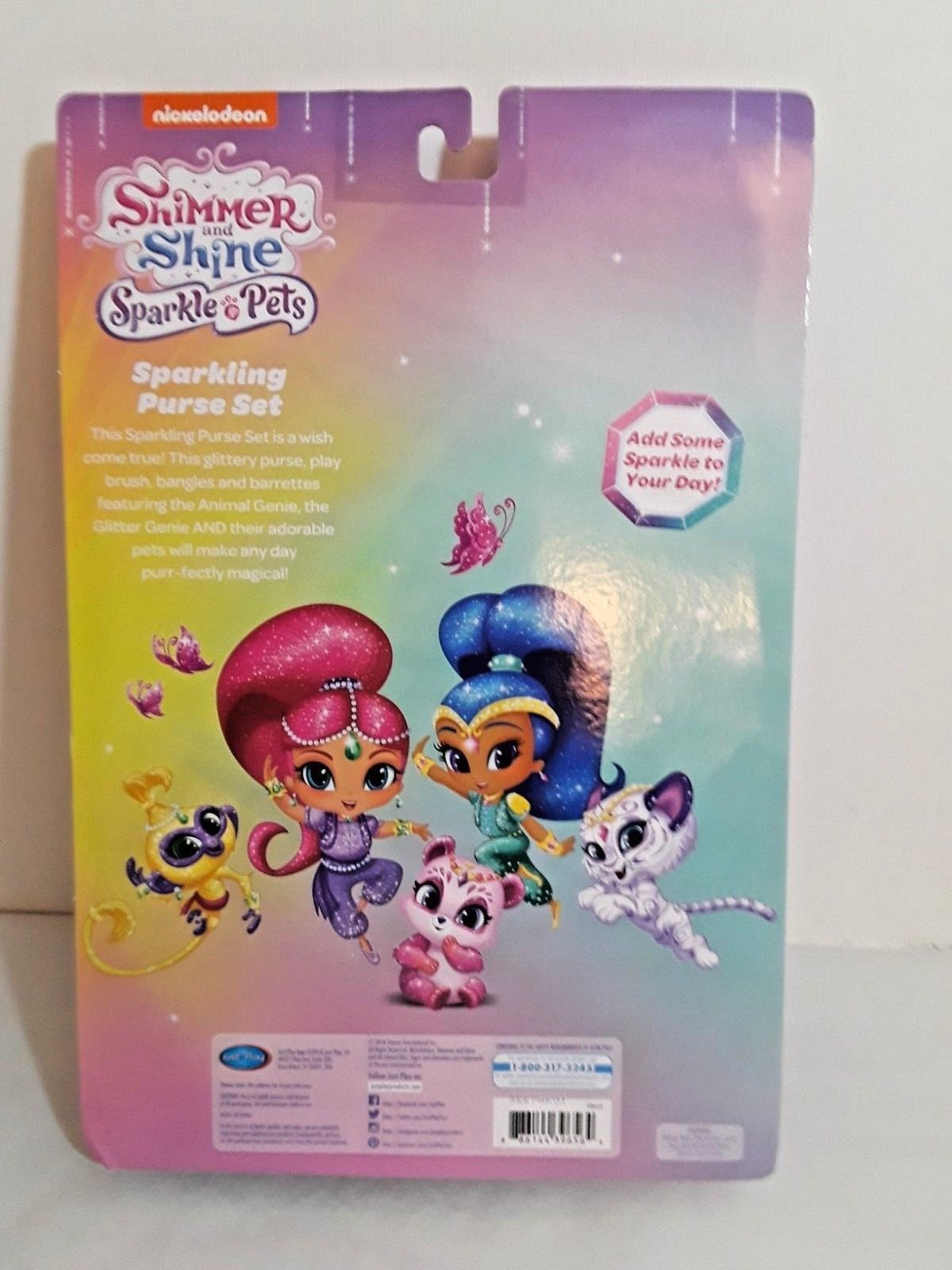 Nick TV Shimmer & Shine Sparkle Pets Purse Set Adds Sparkle to Your