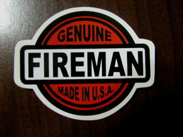 4 pieces Wild stickers Genuine Fire man fire Fighter Made in the USA - $16.00