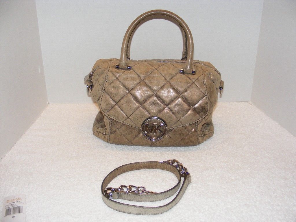 distressed brown michael kors bag