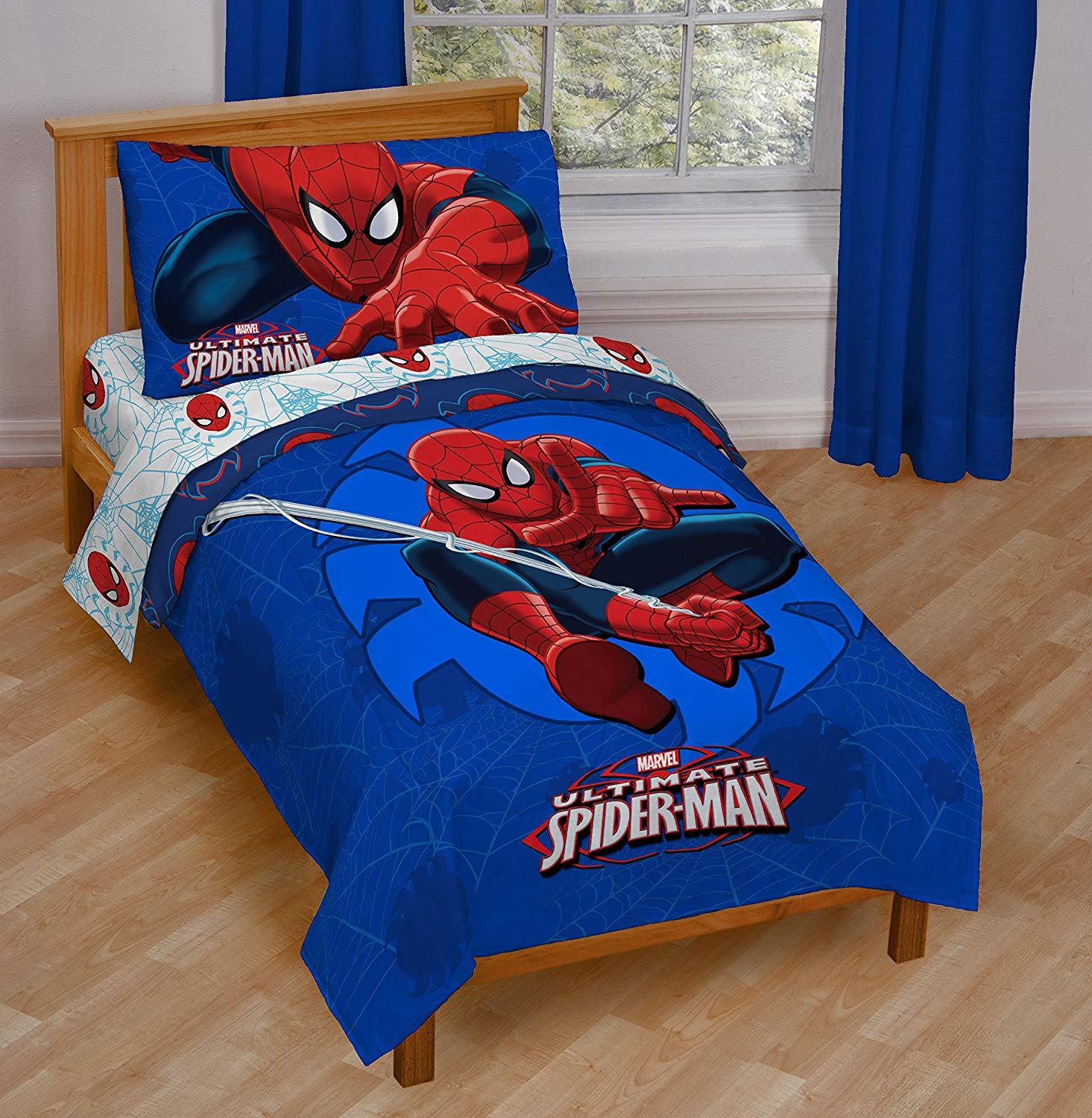 Toddler Complete Bedding Bedroom Collection Setspiderman Room In Box