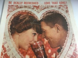 Coca-Cola Print Ad 1959 Valentines Soda Machine - $3.95