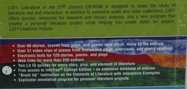 Literature In The 21st Century PC MAC CD Lit21 quizzes resources project... - $24.74