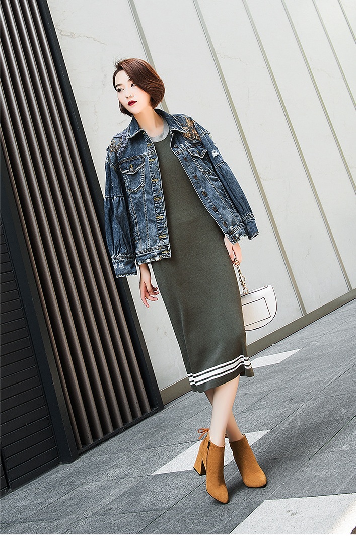 Winter Fashion Ankle Boots Square Toe Thick And Similar Items