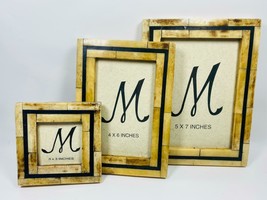 Mainstays 4x6 Etched Leaves Wood Decorative Tabletop Picture Frame