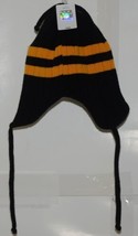 NFL Team Headwear Licensed Pittsburgh Steelers Black Yellow Youth Fleece Cap image 2