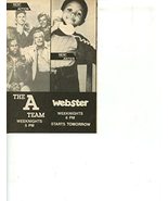 A Team Webster 5x7 original clipping magazine photo #N5252 - $5.39