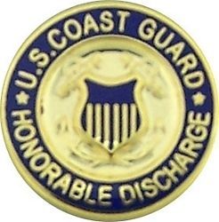 Primary image for COAST GUARD HONORABLE DISCHARGE LAPEL USCG  PIN