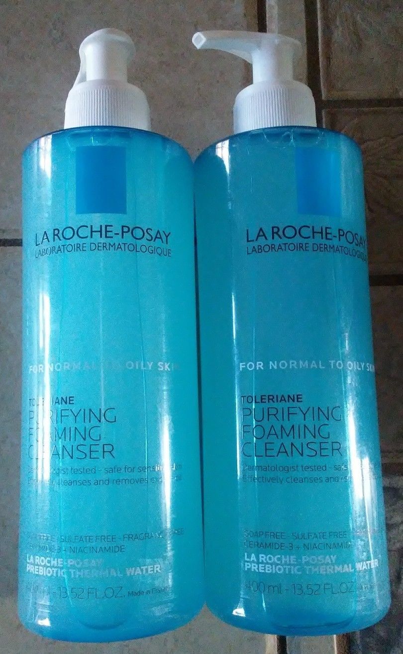 La Roche-Posay Toleriane Foaming Cleanser for Normal to Oily Skin 13.5 fl oz 2pk