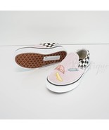 No Box Vans Kids Classic Slip-On Shoes Skateistan Suede Checkerboard Pin... - $44.95