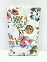Martex Luxor 2 Standard Pillowcases Floral Pink Gold Butterflies Vintage... - $24.74