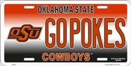NCAA University of Oklahoma State GOPOKE Cowboys Metal Car License Plate Sign - $6.95