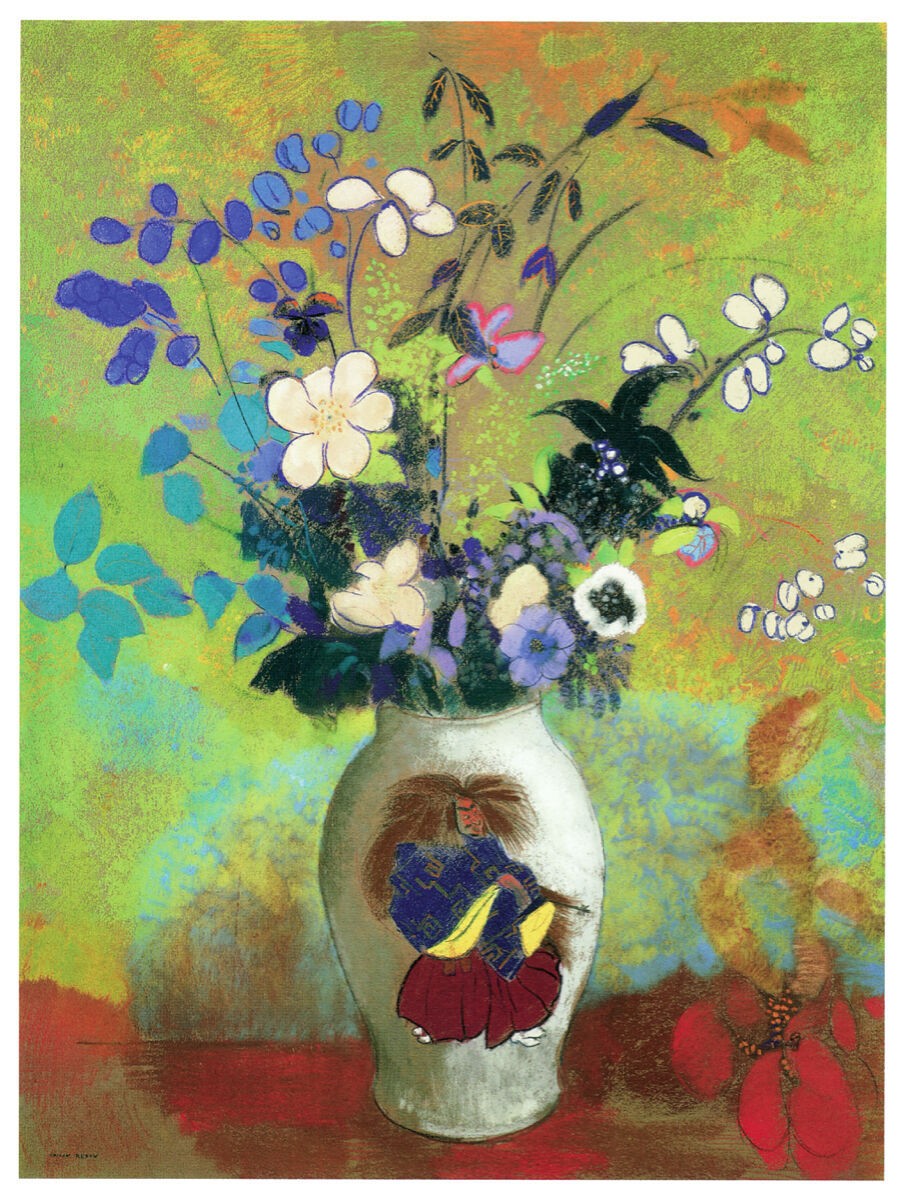 16x20Decoration Poster.Interior room design art.Flower vase painting.6647