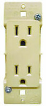 Pass &amp; Seymour Mobile Home Almond Self-Contained Receptacle w/Snap On Plate - $9.95