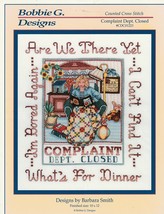 Counted Cross Stitch Pattern from Bobbie G. Designs Complaint Dept Closed - $12.00
