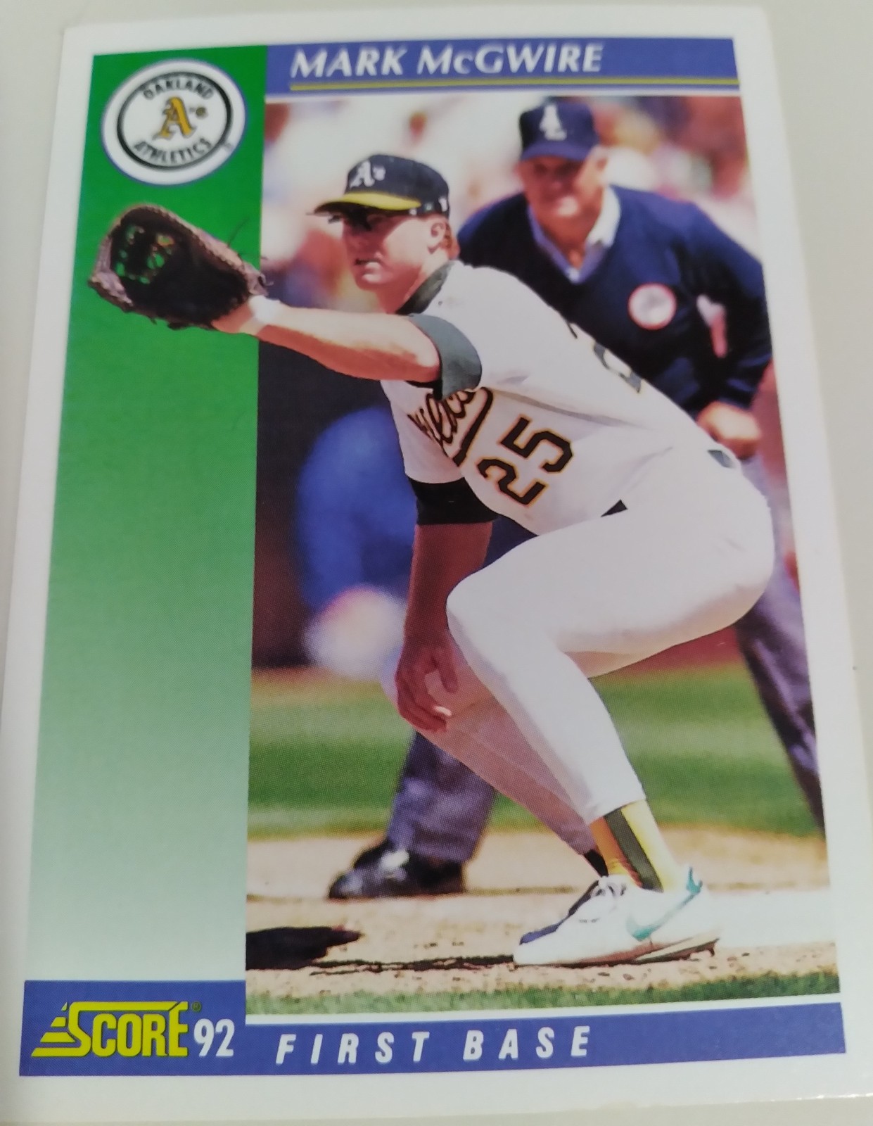 BASEBALL 1992 SCORE MARK MCGWIRE 20 - Baseball Cards