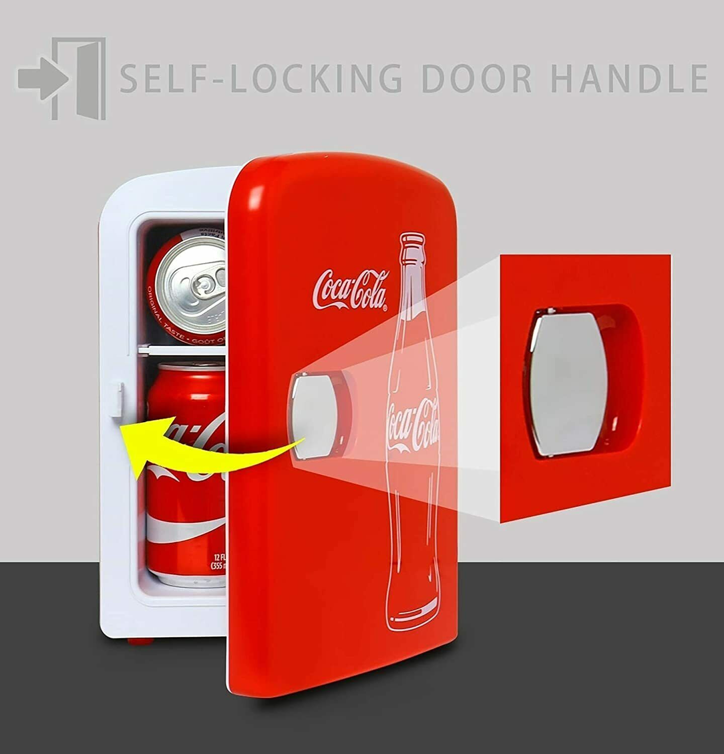 Coca Cola Mini Fridge Coke Fridge 6 Can Portable Fridge Home Dorm Car