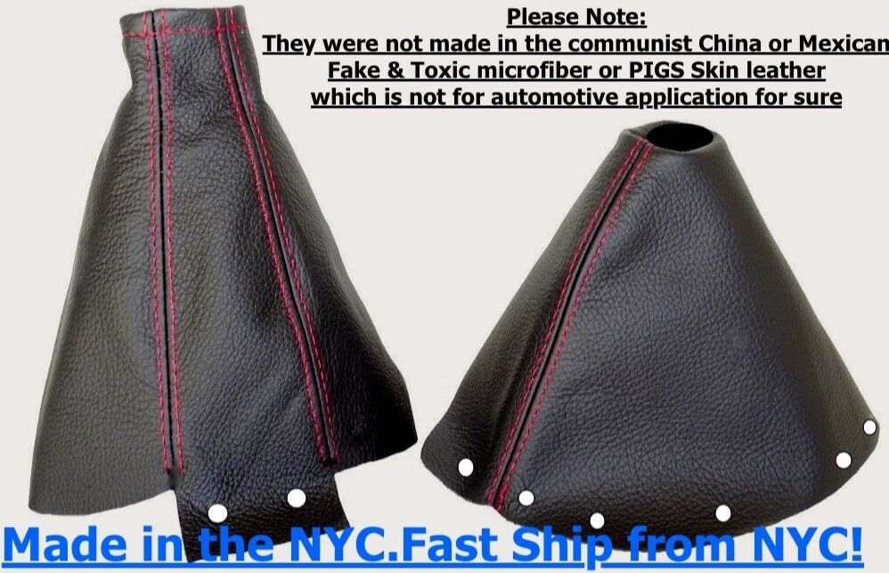 Shift & E Brake Boots Set Real Leather for Nissan 300ZX 8900 Manual