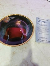 Vintage Star Trek The Next Generation William T Riker Collector's Plate #3297G - $9.50