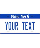 New York Blue License Plate Personalized Custom Car Bike Motorcycle Moped Tag - $10.99 - $18.22