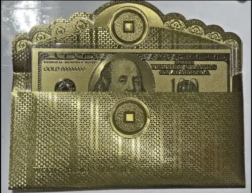 24K GOLD Plated Foil $10 Dollar Bill Collectible Novelty Collection Note  Gift