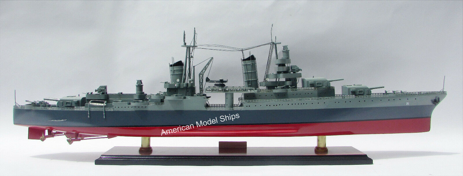 USS INDIANAPOLIS (CL/ CA-35) Porland-Class Battleship Model 37