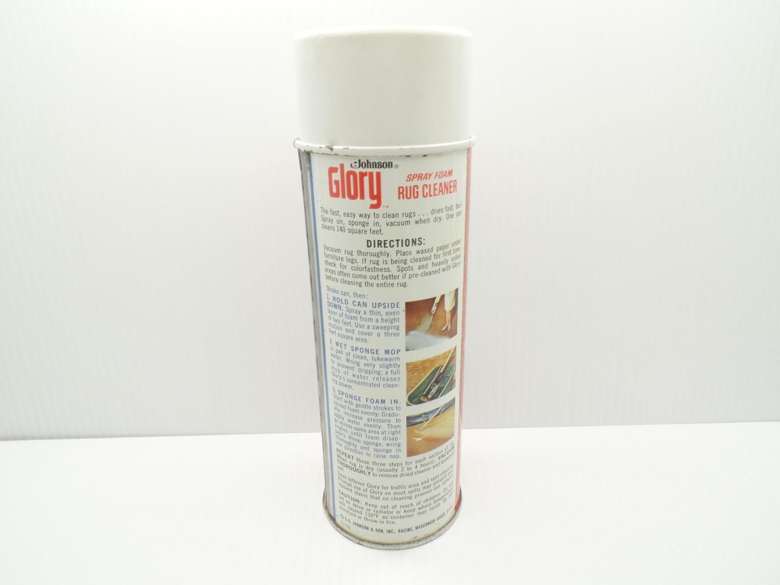 Johnson Glory Spray Foam Rug Cleaner 24 oz 70 Full 42766 Can Display