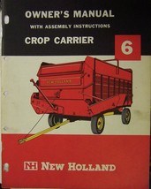 New Holland 6 Crop Carrier Forage Wagon Operator's Manual - 1967 - $10.00
